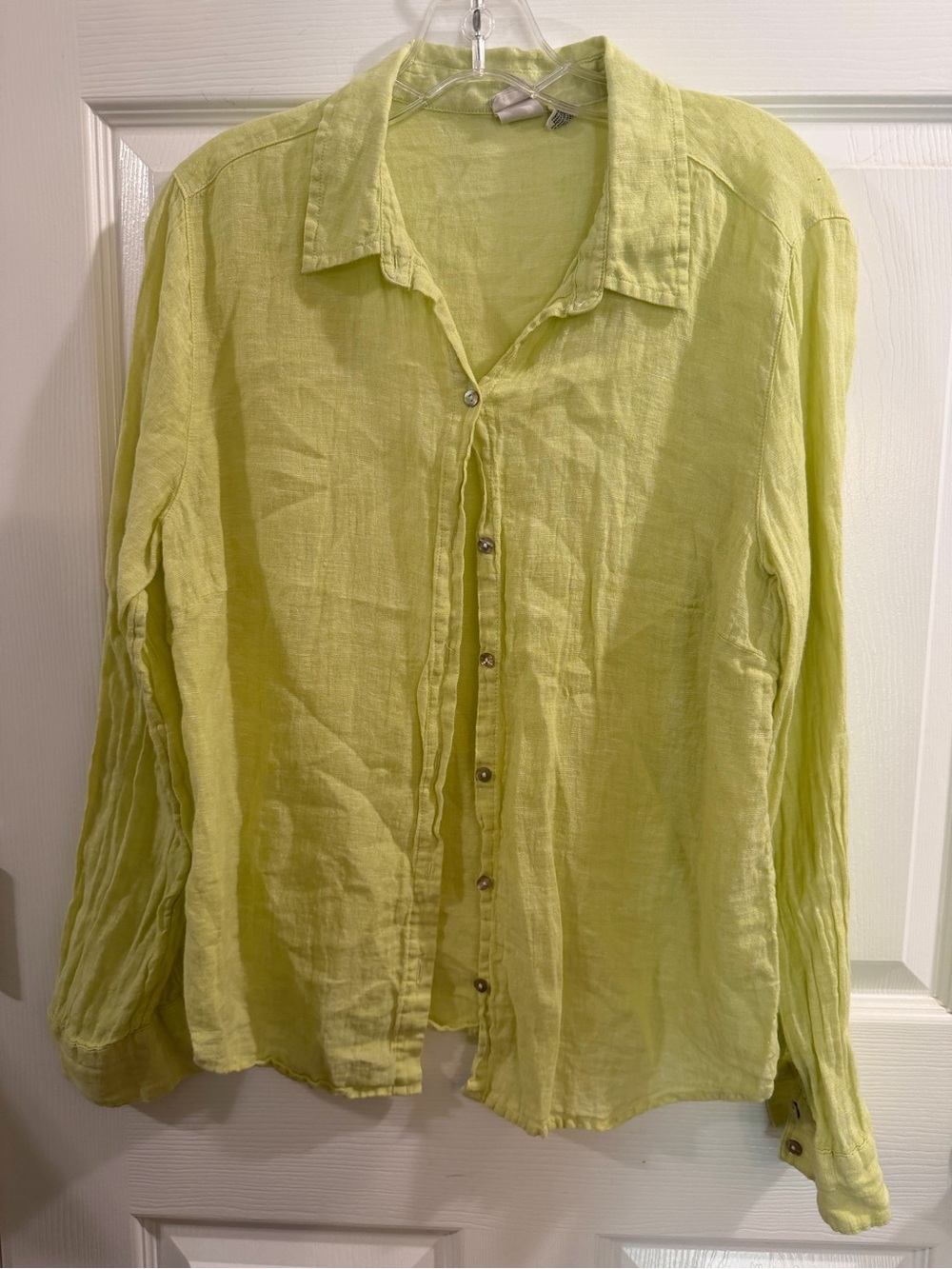 Joie 100% Linen Button Down Shirt Size Large
